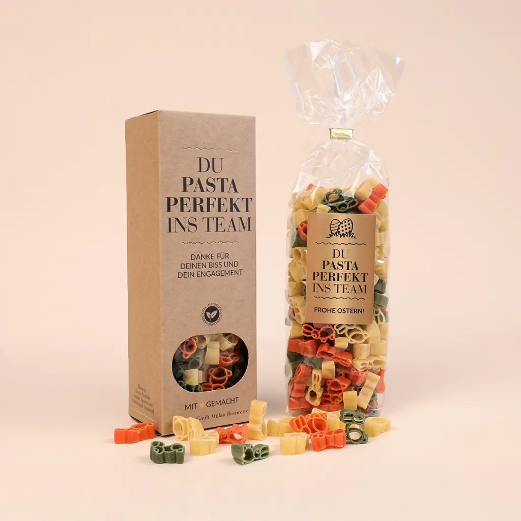 Oster-Pasta "Du Pasta perfekt ins Team"