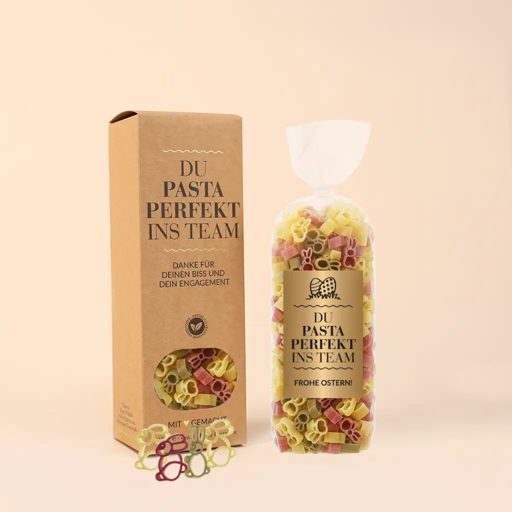 Oster-Pasta "Du Pasta perfekt ins Team"