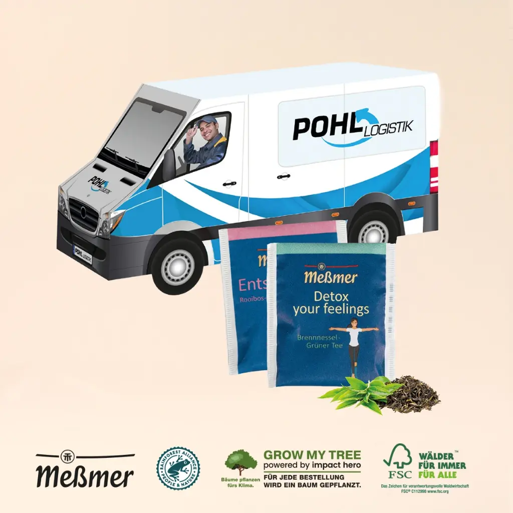 3D Präsent "Transporter" mit Meßmer 
