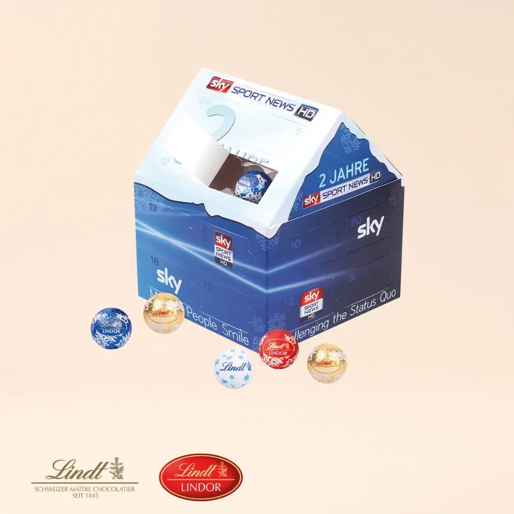 Weihnachtshaus Adventskalender Lindt
