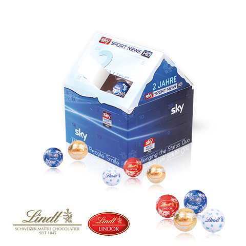 [95335-W] Weihnachtshaus Adventskalender Lindt