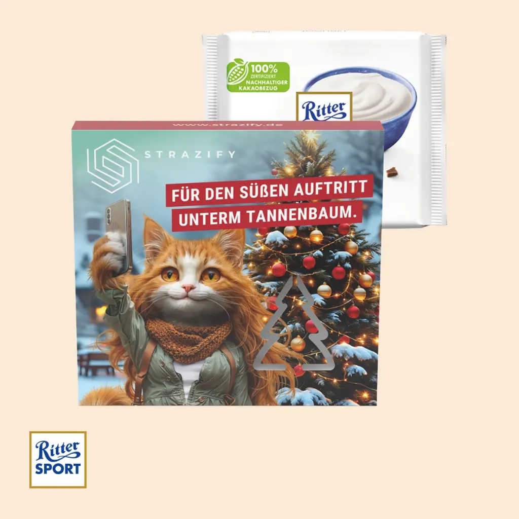 Präsentbox Premium "Tannenbaum" - Ritter SPORT Joghurt
