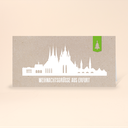 Karte: Skyline modern - Erfurt