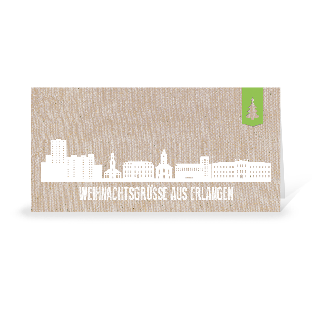 Karte: Skyline modern - Erlangen