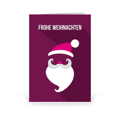 Karte: Weihnachtsgesichter - Santa Claus