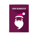 Karte: Weihnachtsgesichter - Santa Claus