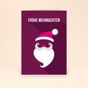 Karte: Weihnachtsgesichter - Santa Claus