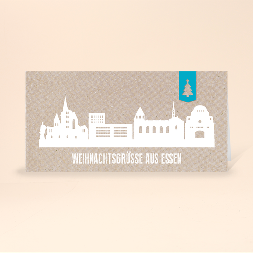 [WP10749] Karte: Skyline modern - Essen (Wir gestalten gratis für Dich)