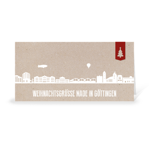 [WP10753] Karte: Skyline modern - Göttingen (Wir gestalten gratis für Dich)