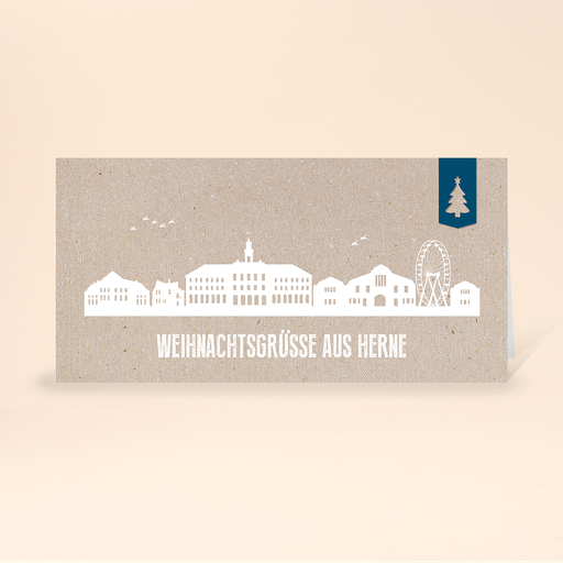 [WP10757] Karte: Skyline modern - Herne (Wir gestalten gratis für Dich)