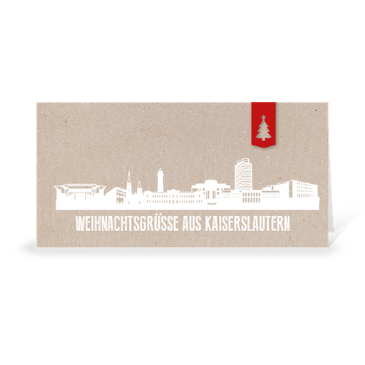 [WP10758] Karte: Skyline modern - Kaiserslautern (Wir gestalten gratis für Dich)