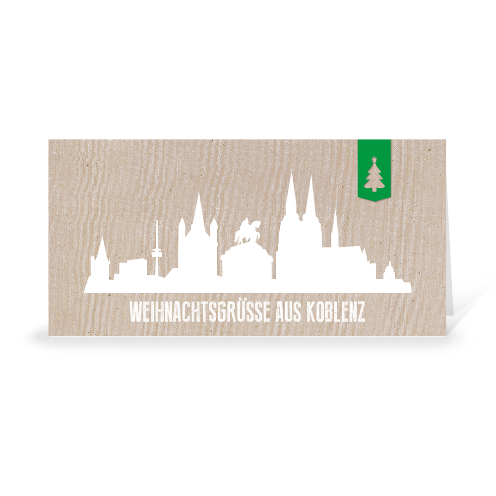 Karte: Skyline modern - Koblenz