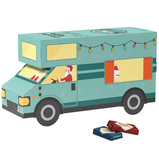 [1311-S] Adventskalender Wohnmobil, Sarotti Schokotäfelchen 