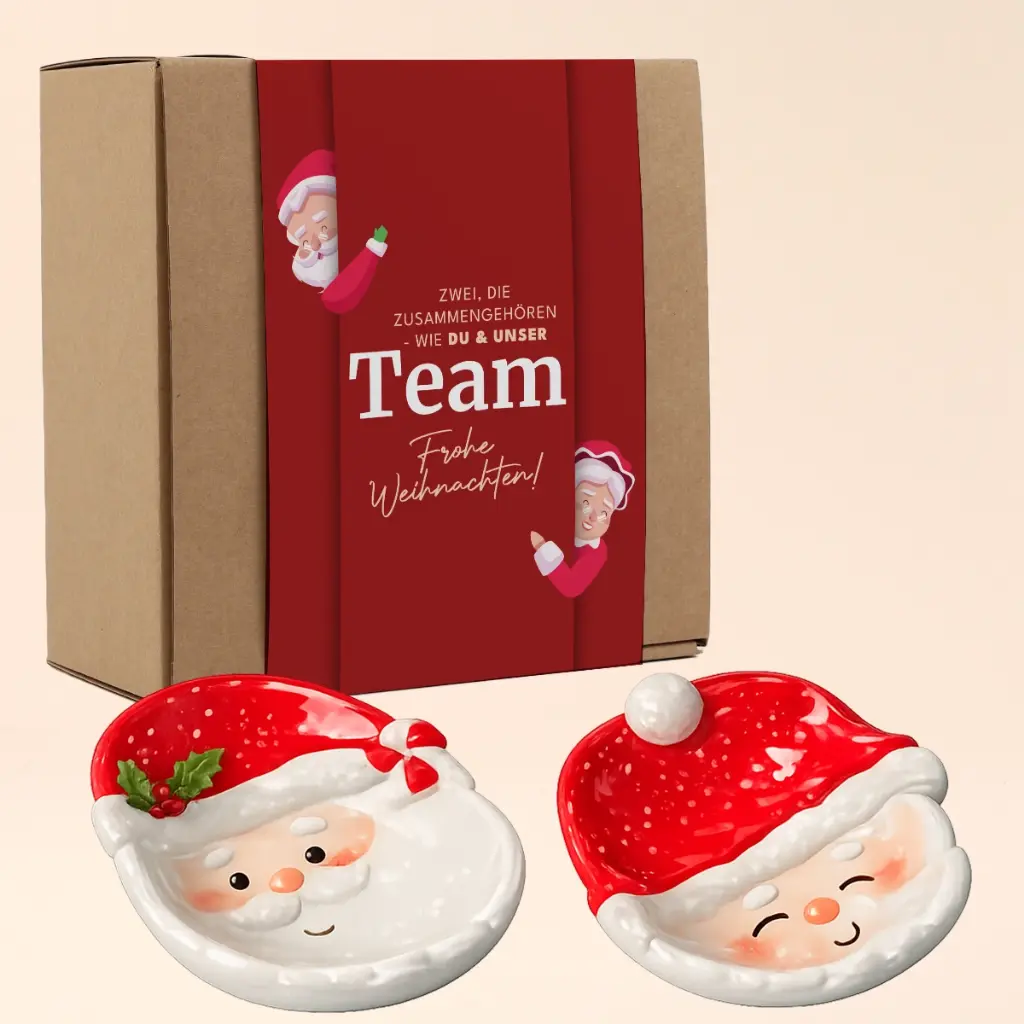 Weihnachtsschalen "Zwei, die zusammengehören!"