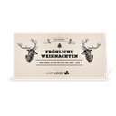 Karte: Retro Old Christmas - Karte