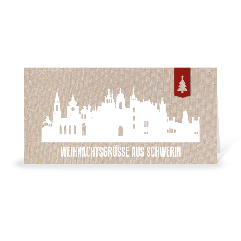 Karte: Skyline modern - Schwerin