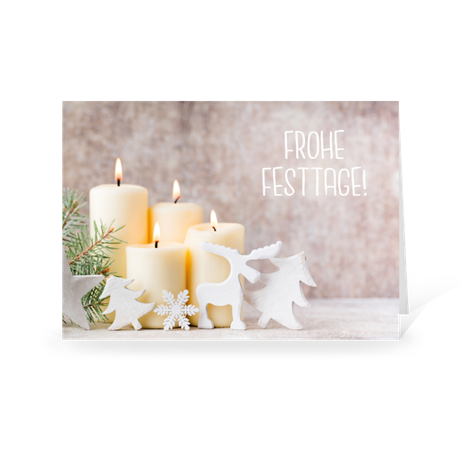 [WP5010] Karte: Vier Kerzen (Wir gestalten gratis für Dich)