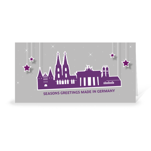 [WP10780] Karte: Skyline pop - Deutschland (Wir gestalten gratis für Dich)