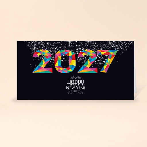 [WP2483] Karte: Prisma - Jahreszahl (Wir gestalten gratis für Dich)