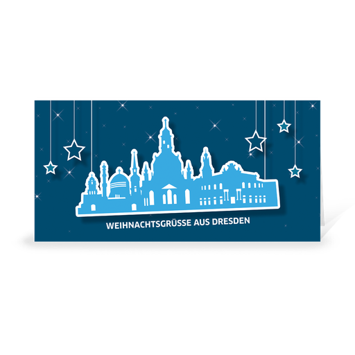 [WP10781] Karte: Skyline pop - Dresden (Wir gestalten gratis für Dich)