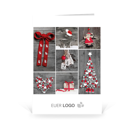 [WP2451] Karte: Komposition - Rot (Wir gestalten gratis für Dich)