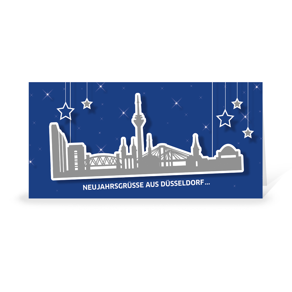 Karte: Skyline pop - Düsseldorf