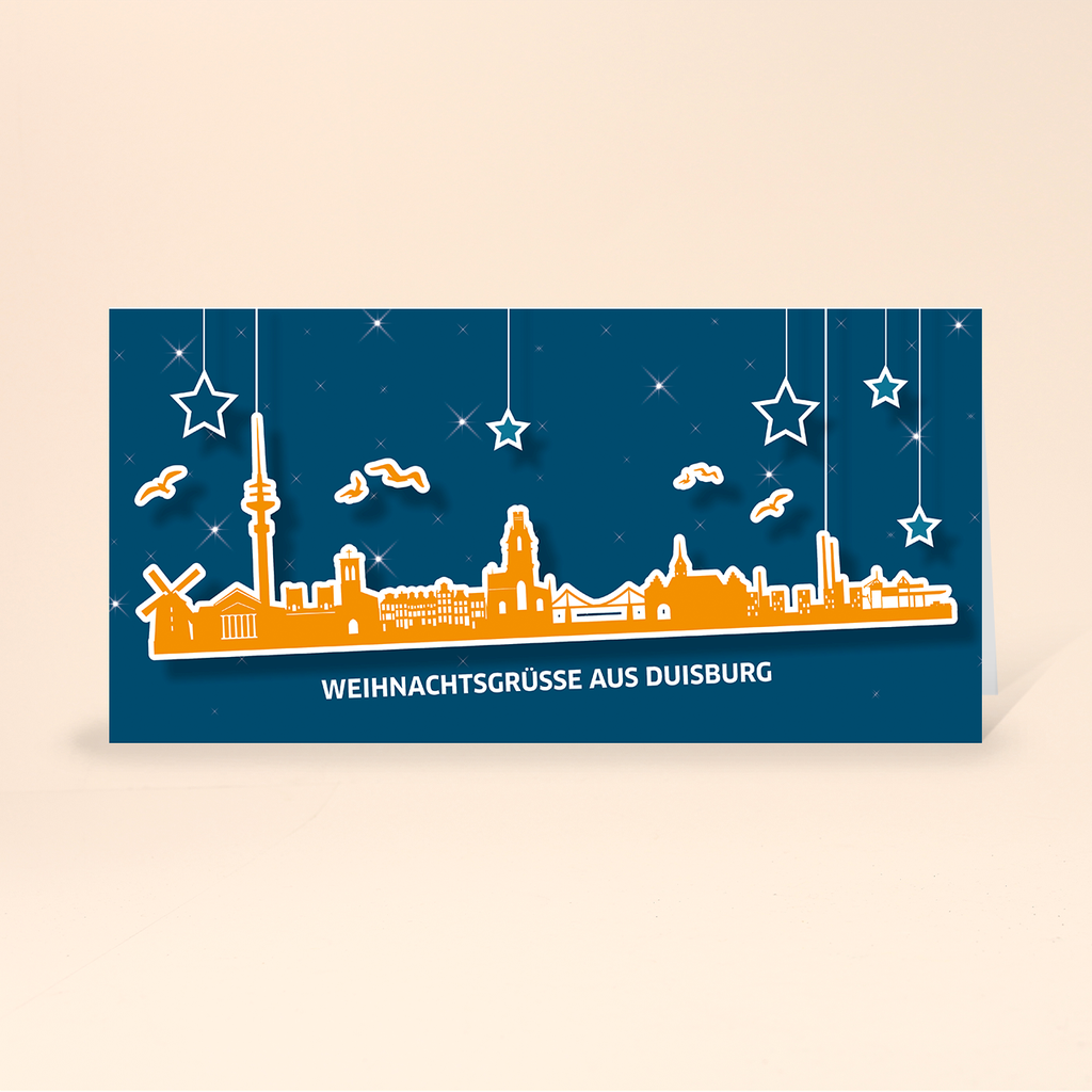 Karte: Skyline pop - Duisburg