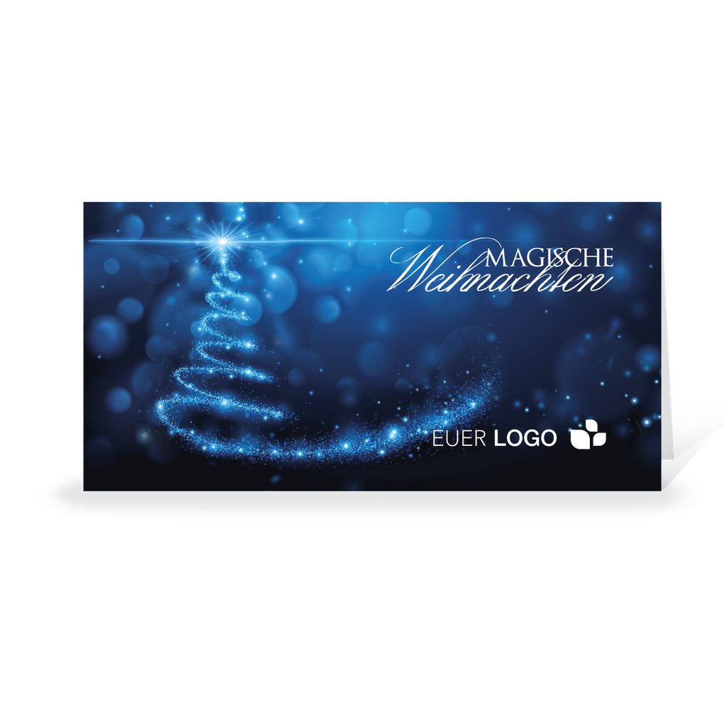 Karte: Magisches Licht - Geschwungene Tanne