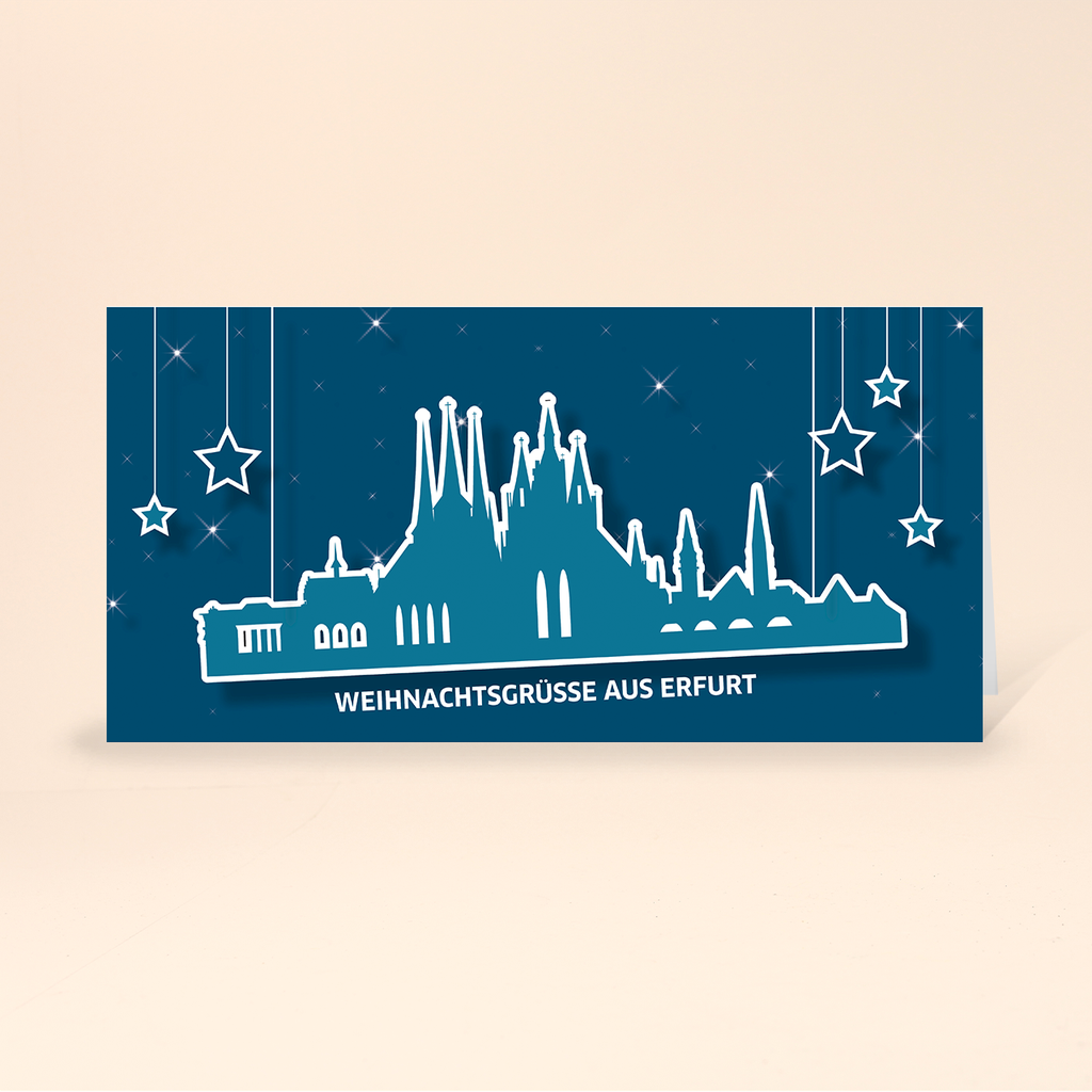 Karte: Skyline pop - Erfurt