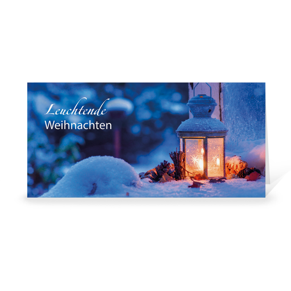 Karte: Leuchtende Weihnachten
