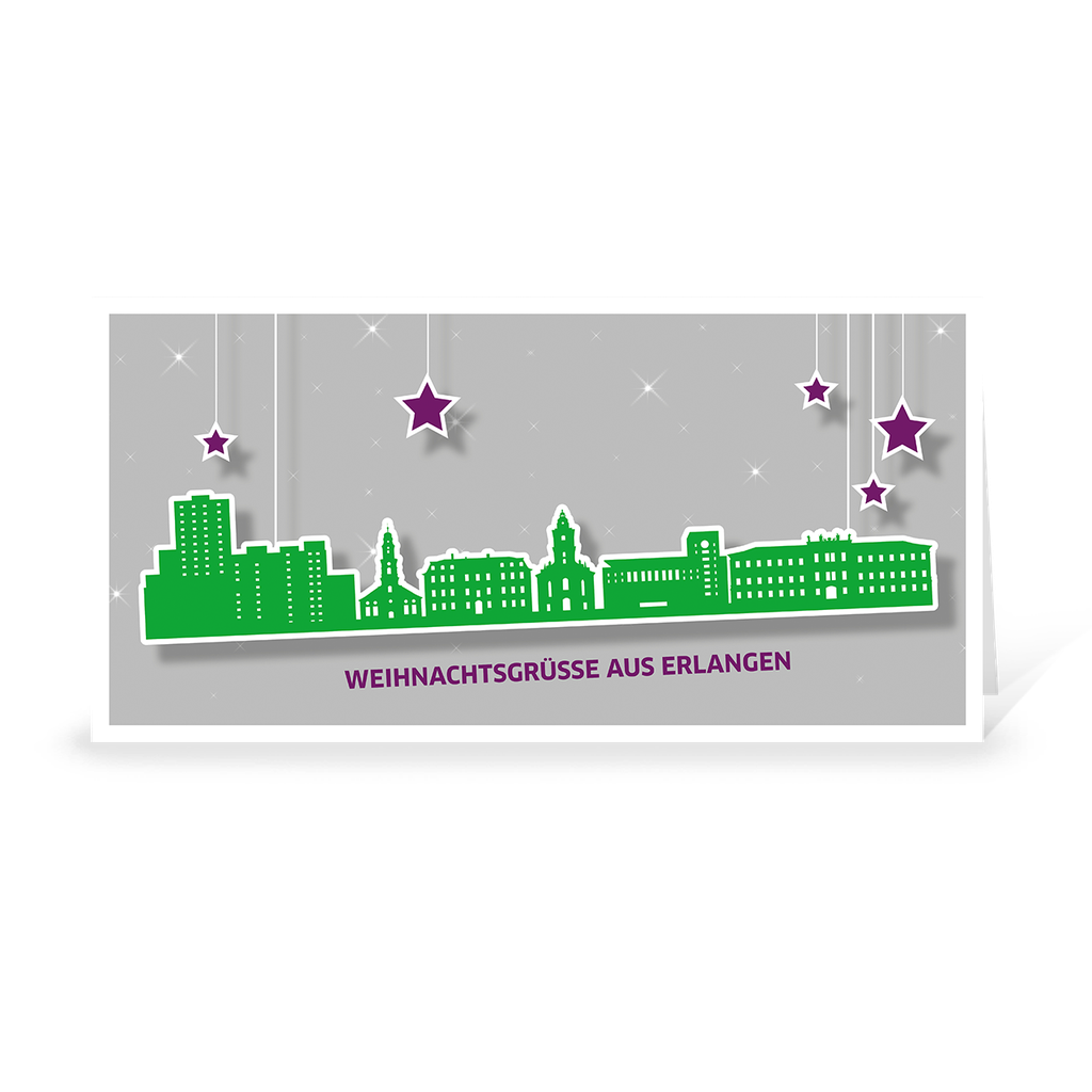 Karte: Skyline pop - Erlangen