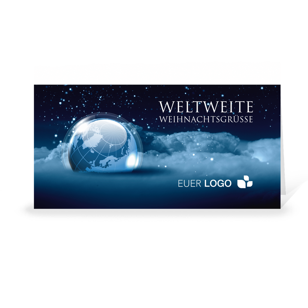 Karte: Globus - Wolken