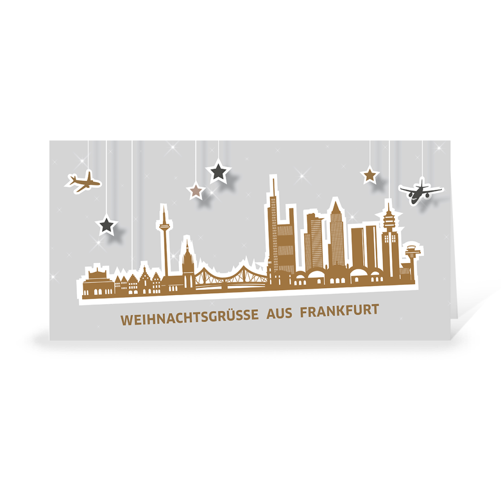 Karte: Skyline pop - Frankfurt
