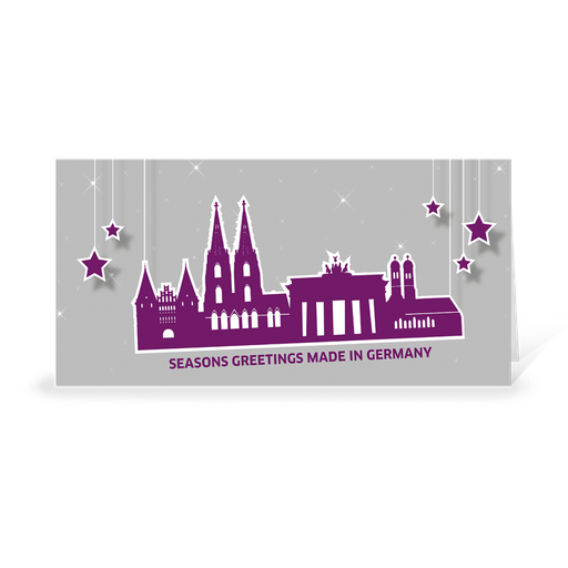 [WP10787] Karte: Skyline pop - Germany (Wir gestalten gratis für Dich)