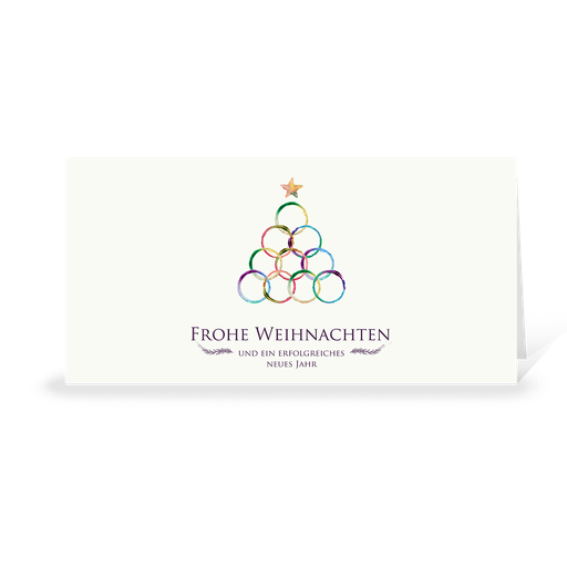 [WP2379] Karte: Aquarell - Weihnachtsbaum (Wir gestalten gratis für Dich)