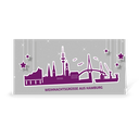 Karte: Skyline pop - Hamburg Hafen