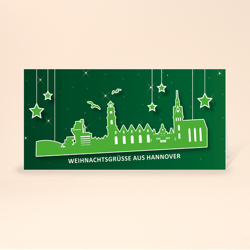 [WP10790] Karte: Skyline pop - Hannover (Wir gestalten gratis für Dich)