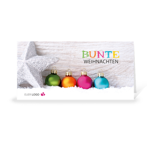 [WP2503] Karte: Rund und bunt - Stern (Wir gestalten gratis für Dich)