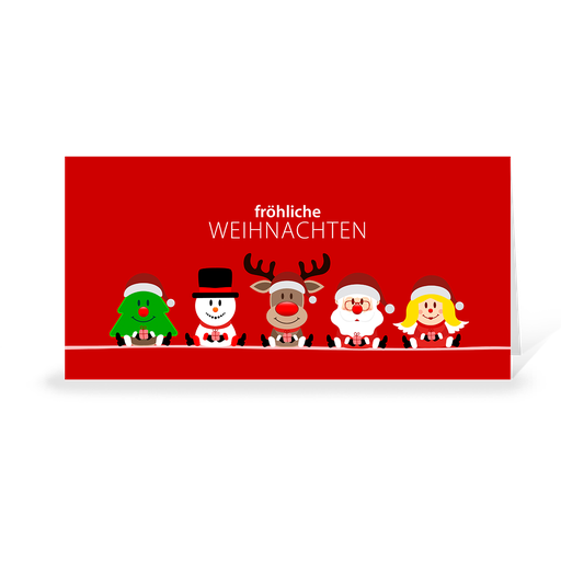 Karte: Weihnachtsteam - Team