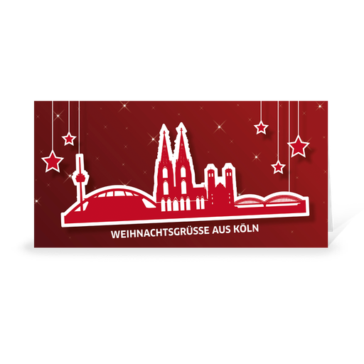 [WP10794] Karte: Skyline pop - Köln (Wir gestalten gratis für Dich)