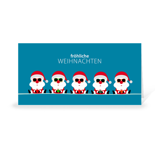 Karte: Weihnachtsteam - Santas