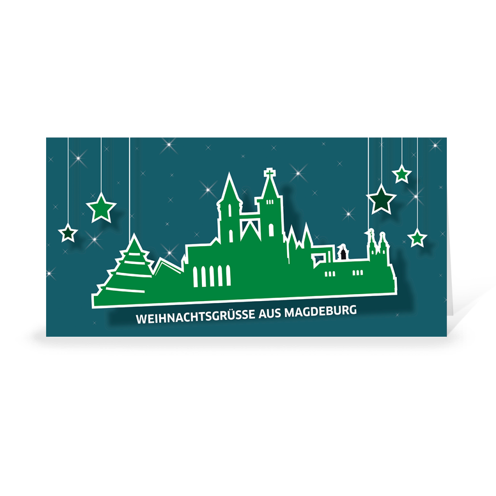 Karte: Skyline pop - Magdeburg