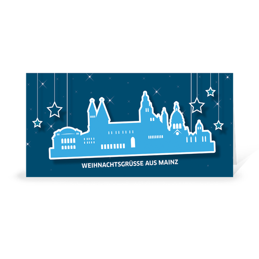 [WP10797] Karte: Skyline pop - Mainz (Wir gestalten gratis für Dich)