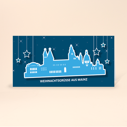 [WP10797] Karte: Skyline pop - Mainz (Wir gestalten gratis für Dich)