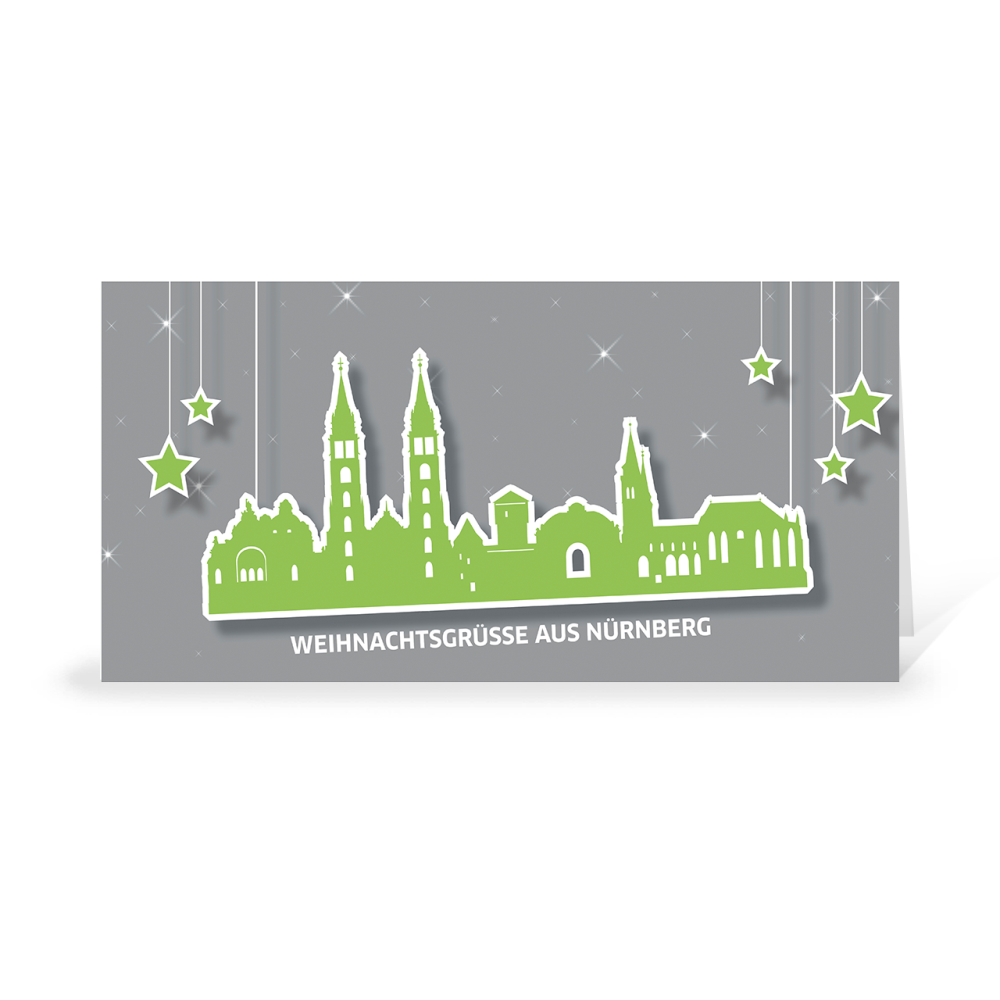 Karte: Skyline pop - Nürnberg