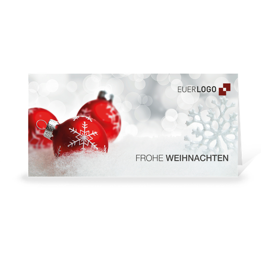 [WP2189] Karte: Weihnachtskugel 02 (Wir gestalten gratis für Dich)