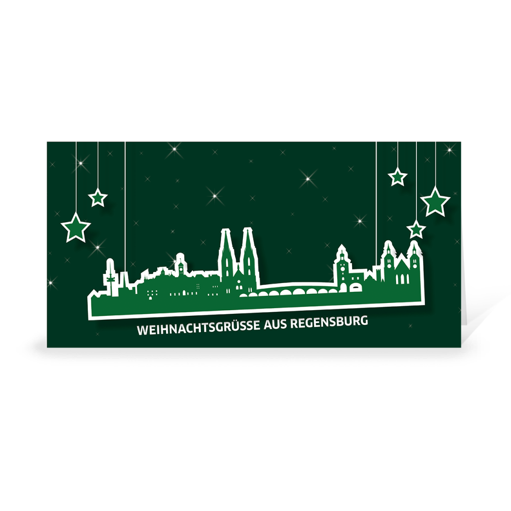 Karte: Skyline pop - Regensburg