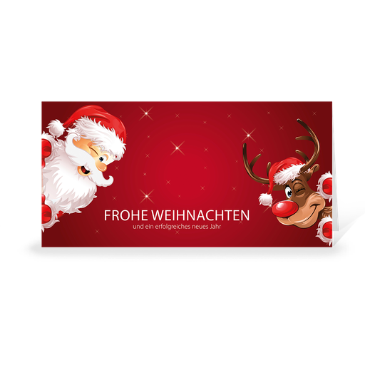 Karte: Santa und Rudi