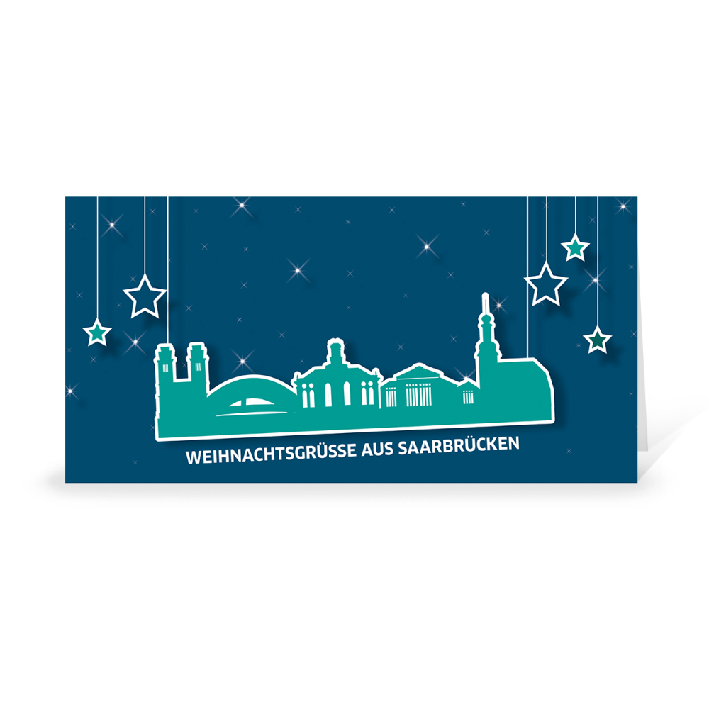 Karte: Skyline pop - Saarbrücken