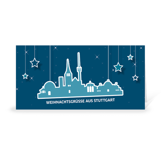 [WP10813] Karte: Skyline pop - Stuttgart (Wir gestalten gratis für Dich)